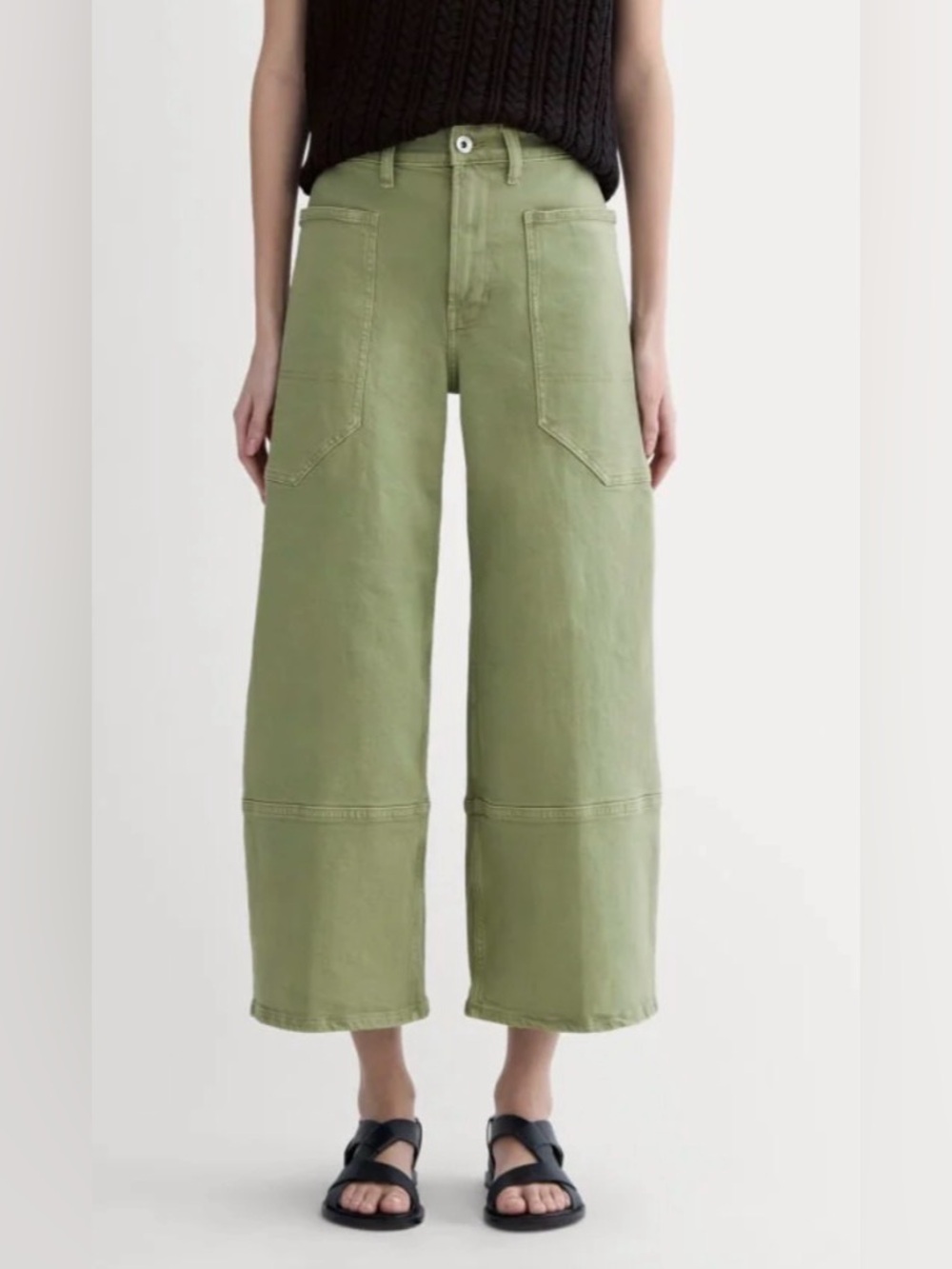 NWOT Everlane THE WAY-HIGH® GARDENER CROPPED JEAN green size 26R